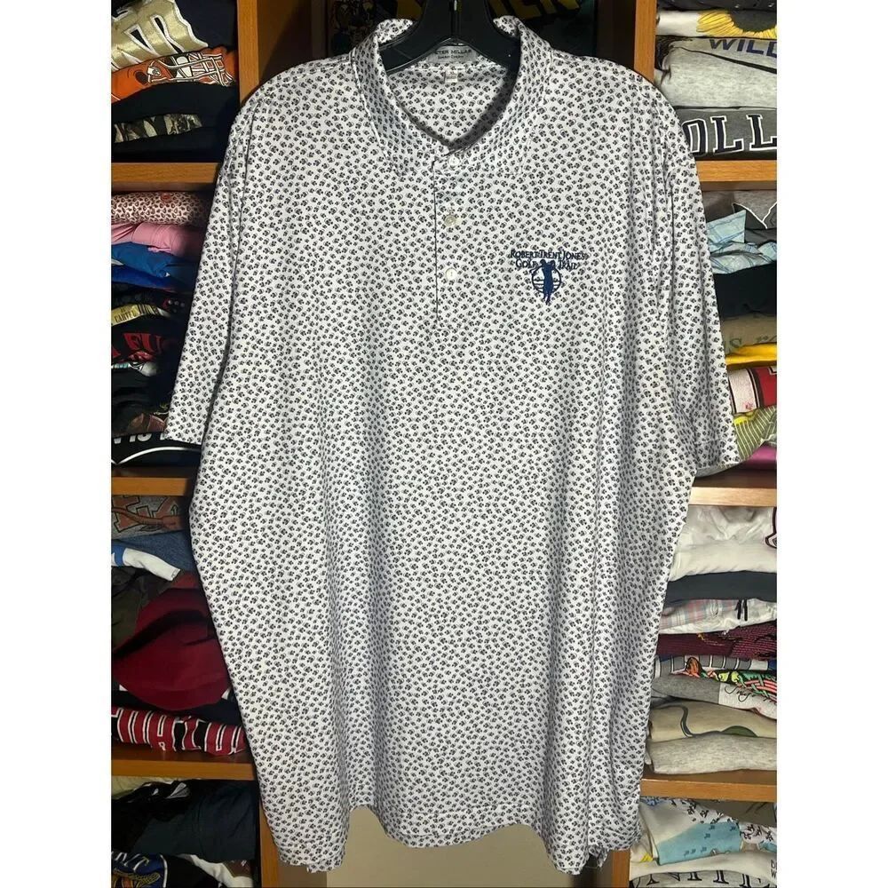 Peter Millar Men’s Angry Anglers Summer Comfort Golf Polo Shirt XL
